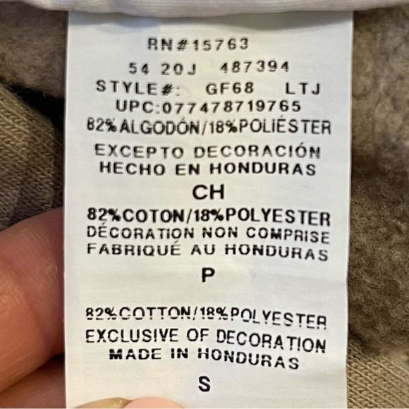 AV: Champion Men's Beige Embroidered Logo Sweatshirts & Hoodies Sz S - Picture 5 of 11